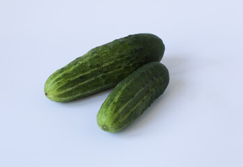 cucumbers on a wooden table