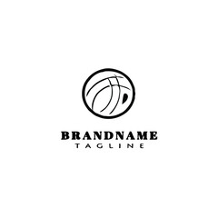 ball cartoon logo icon design vector illustration