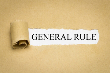 General Rule - obrazy, fototapety, plakaty