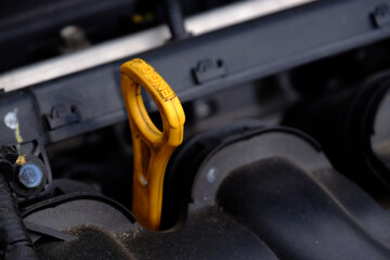 Obraz premium Close up of vehicle parts