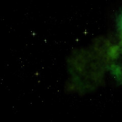 Small part of an infinite star field. 3D rendering