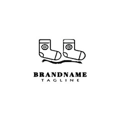 socks logo icon template modern vector illustration