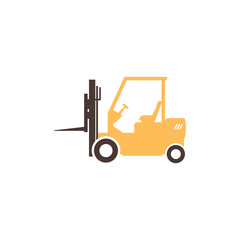 Forklift icon design illustration template