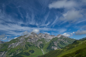 Breathtaking mountain panorama in the Austrian Alps
