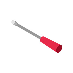 Isometric Screwdriver Illustration