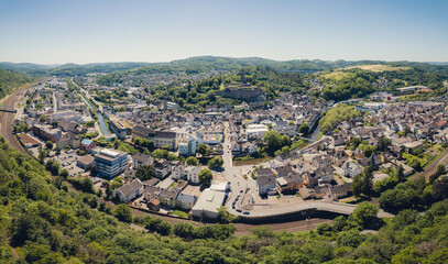 Adolfshöhe Aussichtspunkt, Aussicht auf Dillenburg, Stadtbild, Siegerland, Hessen