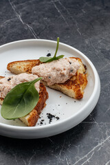 pate with croutons 