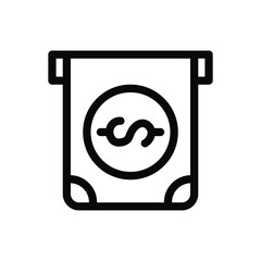 ATM icon vector graphic illustration
