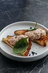 pate with croutons 