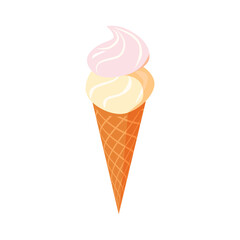 Isometric Ice Cream Illustration