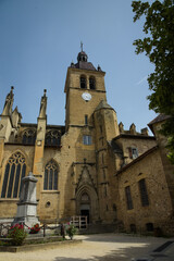 Fototapeta na wymiar view on saint antoine l'abbaye in vercors