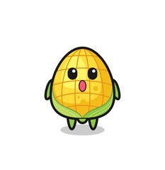 the amazed expression of the corn cartoon