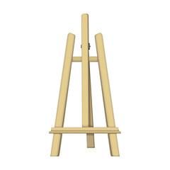 Easel vector cartoon icon. Vector illustration easel on white background. Isolated cartoon illustration icon of canvas on stand .