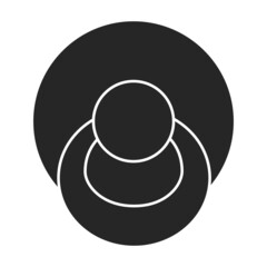Pacifier vector icon.Black vector icon isolated on white background pacifier.