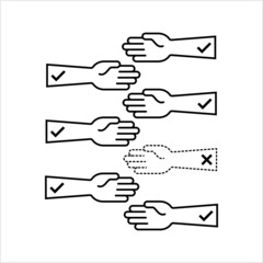 Absent Icon, Absenteeism, Not Present Icon