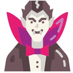 vampire flat icon