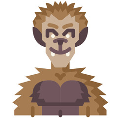 werewolf flat icon