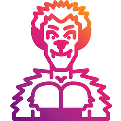 werewolf gradient icon