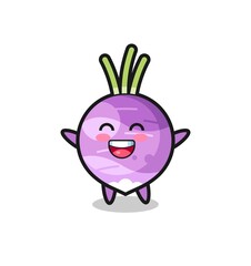 happy baby turnip cartoon character