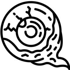 eyeball line icon