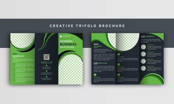 Trifold brochure template, Trifold brochure, Trifold brochure letter, Corporate modern trifold brochure layout design, Creative brochure