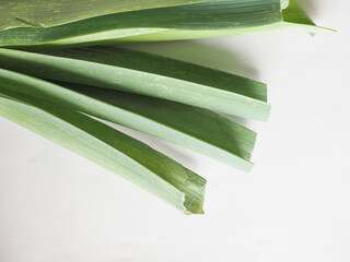 leek plant leaves