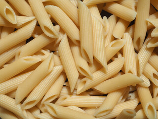 penne pasta food background