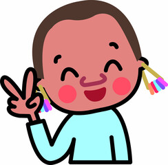 にっこり笑う世界の子供