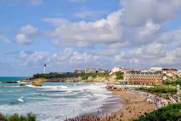 Bord de mer Biarritz Anglet plage chambre d`amour