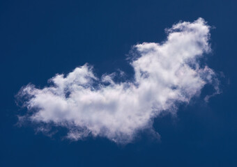 Naklejka na ściany i meble white clouds float across the blue sky