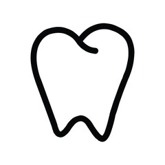 Obraz premium Tooth Outline Icon Vector Design for Dental, Business, Symbol, and Logo. EPS 8 Editable Stroke
