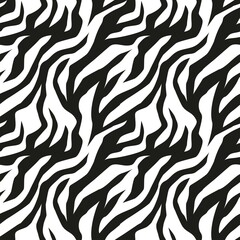 vector zebra pattern. seamless zebra stripe print for clothing or print