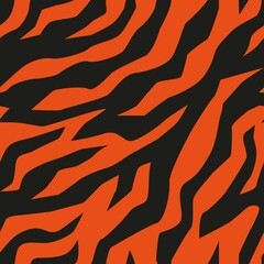 vector tiger pattern. seamless tiger stripe print for clothing or print