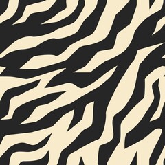 vector zebra pattern. seamless zebra stripe print for clothing or print