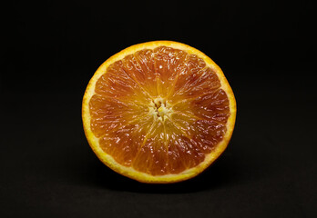 orange on black