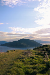 Fototapeta premium sunset in the mountains