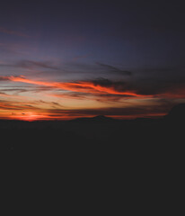 Fototapeta premium sunset in the mountains