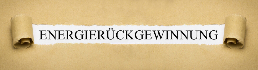 Energierückgewinnung