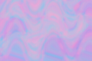 Illustration of a pink and blue iridescent fluid texture  - 449688189