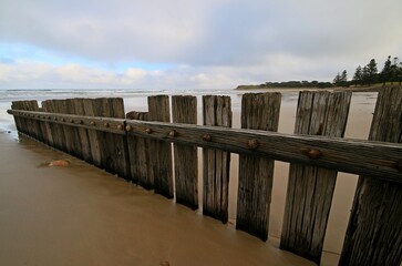 a gate on a beach in lorne