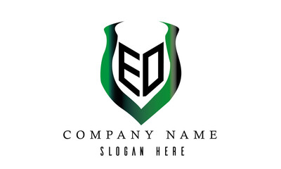 EO shield latter logo design