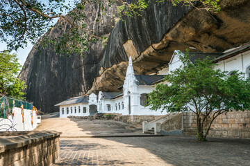 Dambulla Cave Temple or Golden Temple of Dambulla near Dambulla city, Sri Lanka