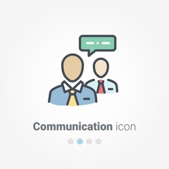 communication icon design concept