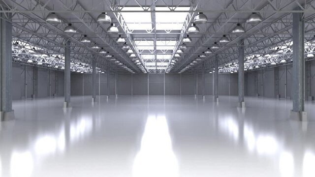 Empty factory interior