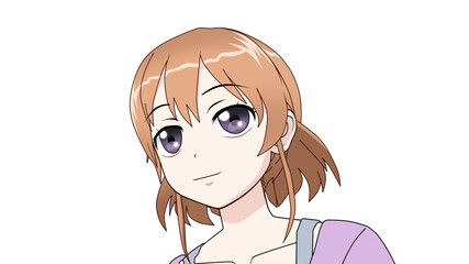 女学生　タイプA  私服  左向き-3