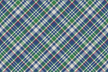 Seamless pattern of scottish tartan plaid. Repeatable background with check fabric texture. Vector backdrop striped textile print.