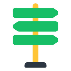 An editable design icon of roadboard

