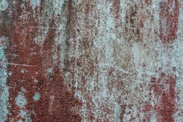 Old wall with red paint 01 - vintage and rusty - Chung Hom Kok Park - Hong Kong