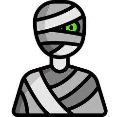 mummy line icon