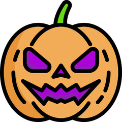 pumpkin line icon